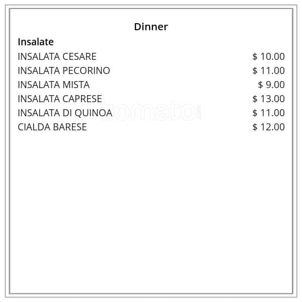 Menu of Fiamma photo3