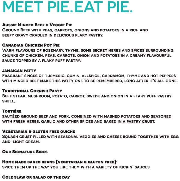 Menu of Meat Street Pies photo2