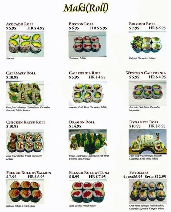 Menu of Hinote Sushi photo10