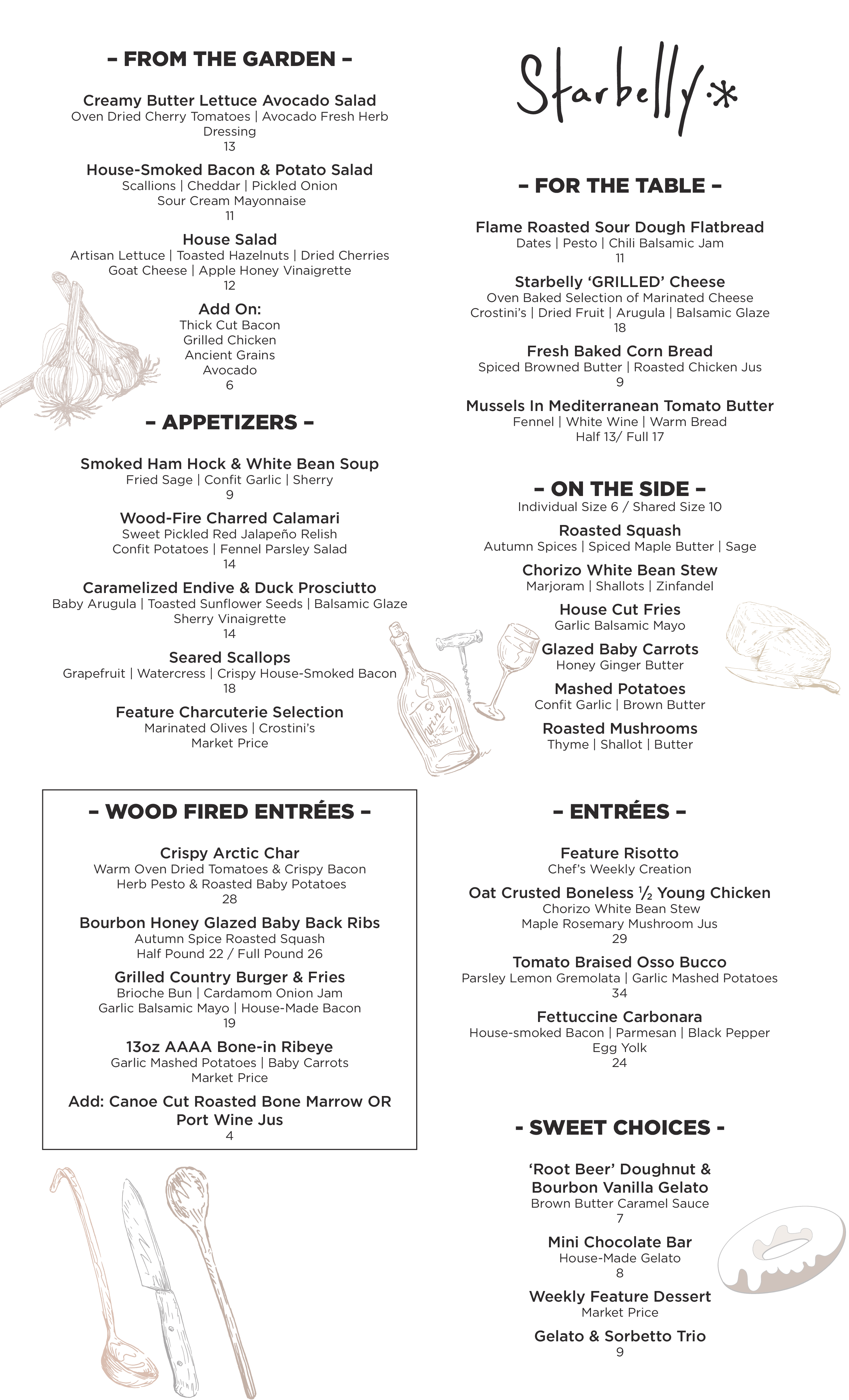 Menu of Starbelly photo2