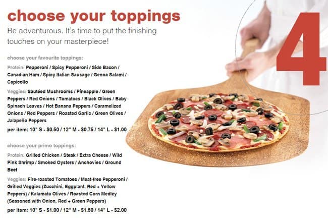 Menu of Panago photo5