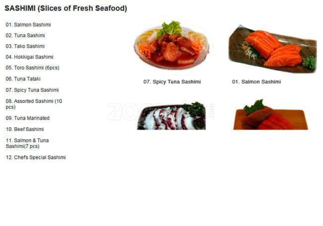 Menu of Osaka Island photo4
