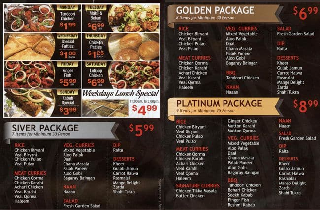 Menu of Golden Spoon photo3