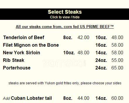 Menu of Olivers Of Oakville photo8