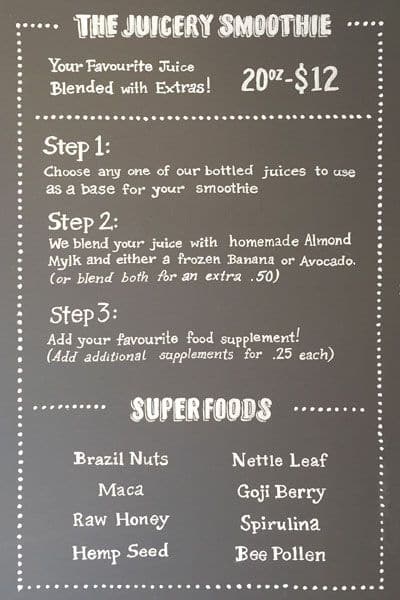 Menu of The Juicery Co. photo4
