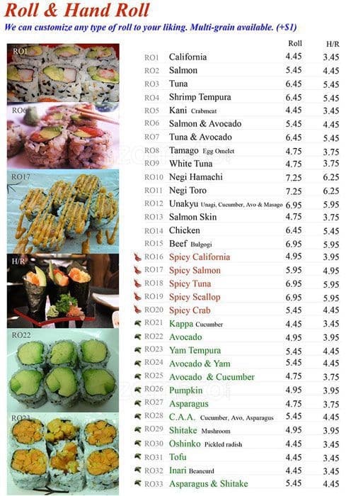 Menu of Sushi On Roncy photo5