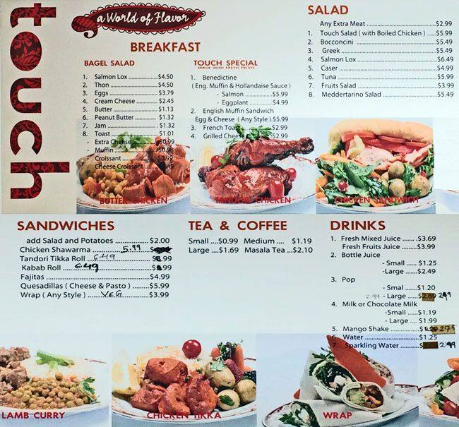 Menu of Touch photo2