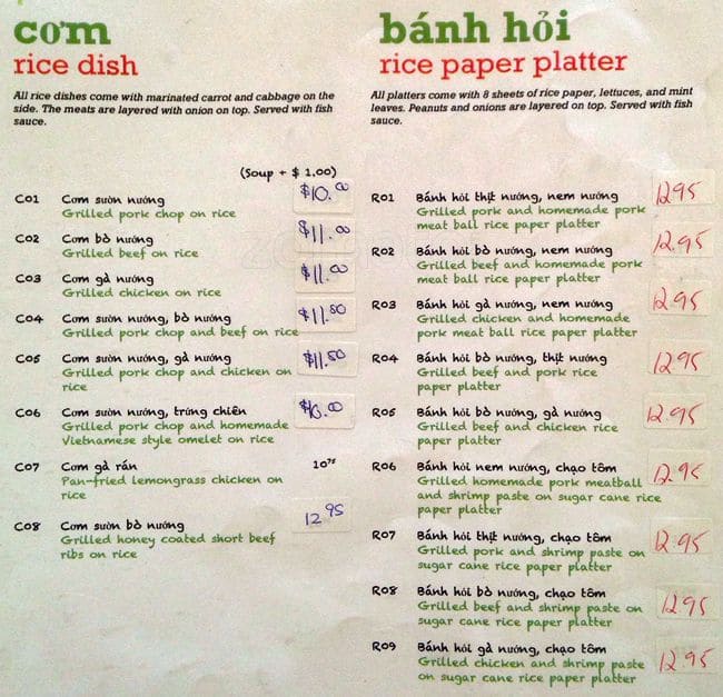 Menu of Pho Tuan photo8