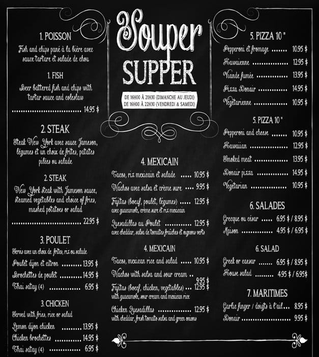 Menu of Mademoiselle Urban RestoBar photo4