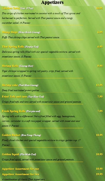 Menu of Thai Smile photo4