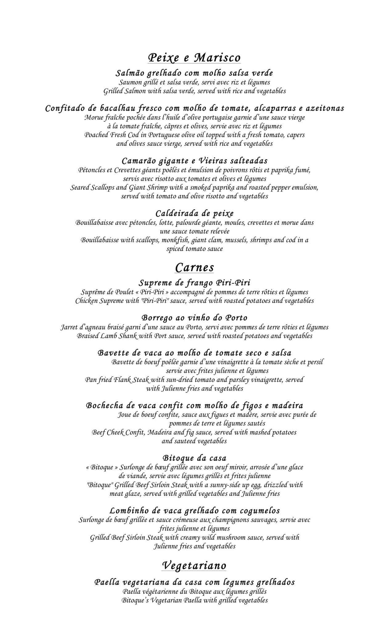 Menu of Bitoque photo2