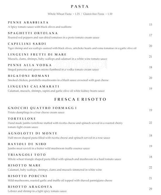 Menu of La Vecchia photo3