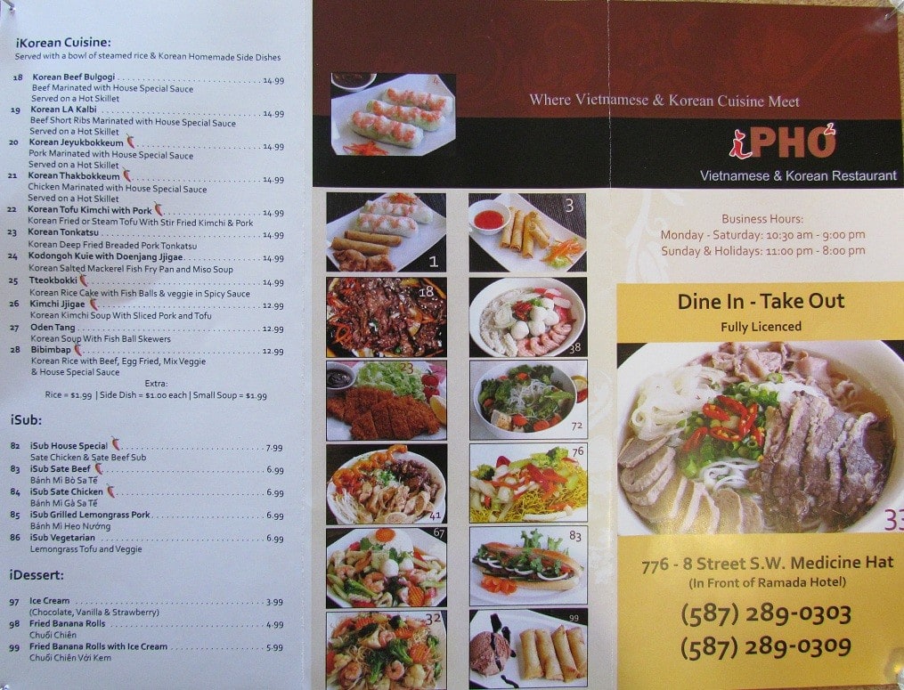 Menu of IPHO Vietnamese & Korean Restaurant photo3
