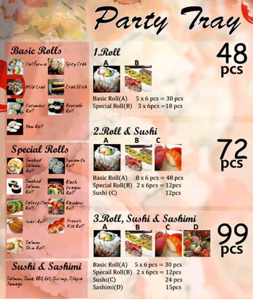 Menu of Ichiban Sushi Express photo7
