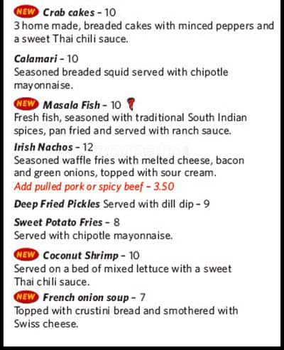 Menu of The Moose and Barrel photo3