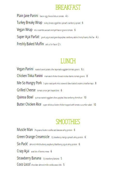 Menu of Maka Eatery photo2