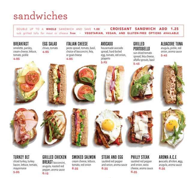 Menu of Aroma Espresso Bar photo8