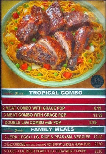 Menu of Tropical Joe’s photo2